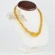 Butter Baltic amber necklace for adults